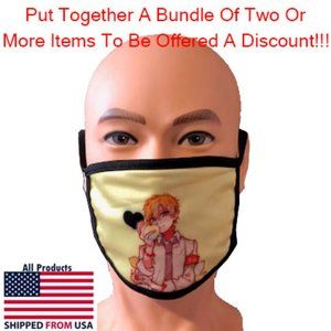 Washable Kid's Anime Face Mask #12